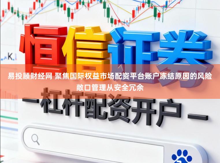易投顾财经网 聚焦国际权益市场配资平台账户冻结原因的风险敞口管理从安全冗余