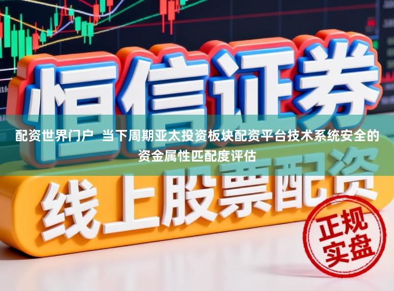 配资世界门户  当下周期亚太投资板块配资平台技术系统安全的资金属性匹配度评估